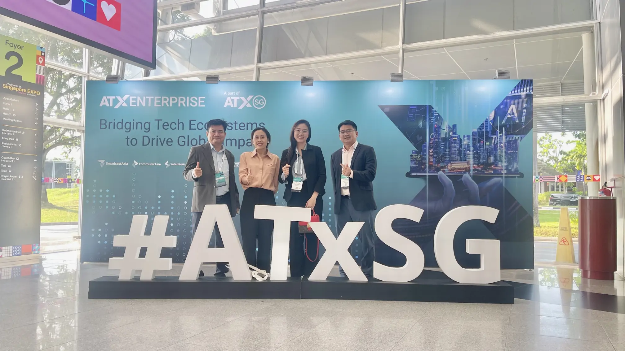 TMA Solutions team networking at Asia Tech x Singapore 2025